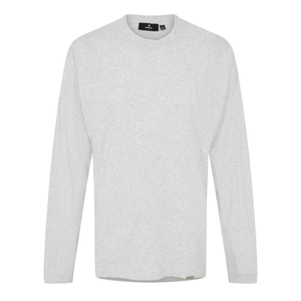 Represent Mens Regular Long-Sleeved T-Shirt / Ice Grey Marl